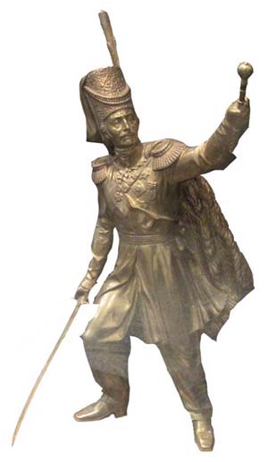 атаман Платов - модель памятника из бронзы